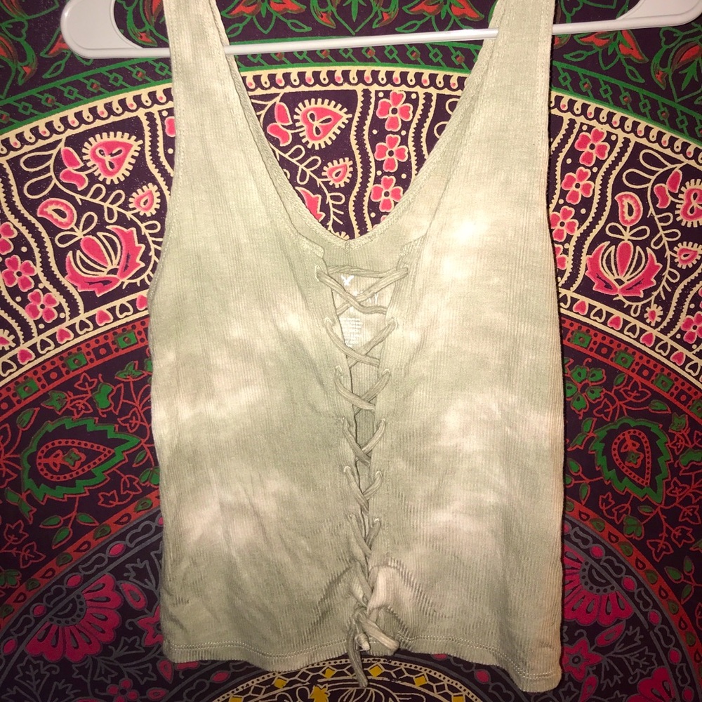 “Soft and sexy” Tie-dye American Eagle shirt
